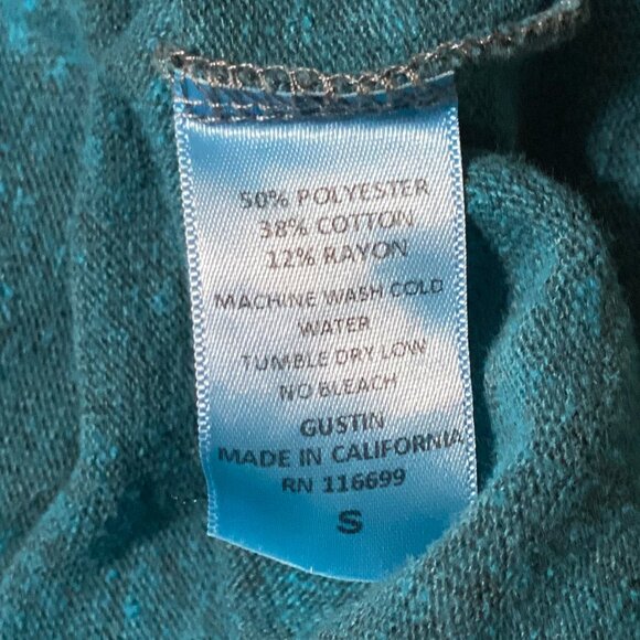 Small V-Neck - Sea Blue Heather - Gustin - Picture 3 of 3